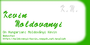 kevin moldovanyi business card