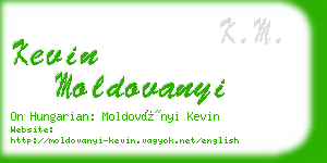 kevin moldovanyi business card